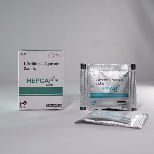 Hepgaps Tablet - L-Ornithine L-Aspartate Granules for Liver Health